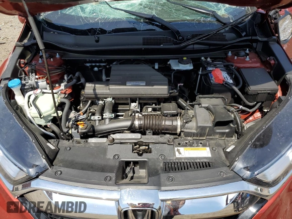 2018 Honda CR-V Touring with VIN 2HKRW2H97JH624757, listed as a Copart auction lot 54991355 with 24,278 mi miles and Salvage title. Bid and sale history available at DreamBid. Image 12.