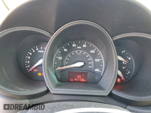 2015 Kia Rio EX with VIN KNADN4A33F6480556, listed as a Copart auction lot 79883294 with 141,136 mi miles and Salvage Title. Bid and sale history available at carsss.com. Image 9.