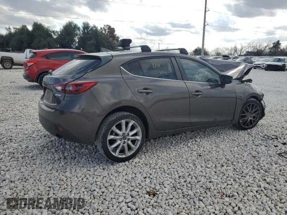 2015 Mazda 3 S Grand Touring with VIN JM1BM1M30F1267553, listed as a Copart auction lot 83709274 with Not Provided miles and Salvage Title. Bid and sale history available at DreamBid. Image 3.