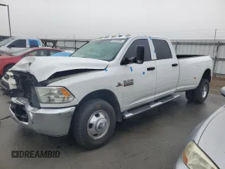 2016 Ram 3500 Tradesman z VIN 3C63RRGL3GG105409, wystawiony jako Copart lot #43762095 z przebiegiem 107 591 mil mil oraz Szkody całkowita. Historia ofert i sprzedaży dostępna na DreamBid. Obrazek 1.