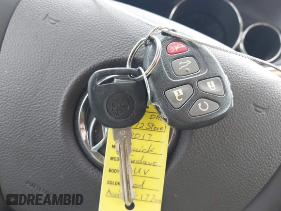 2017 Buick Enclave Leather with VIN 5GAKRBKD7HJ317839, listed as a IAAI auction lot 41758121 with 77,671 mi miles and . Bid and sale history available at DreamBid. Image 11.