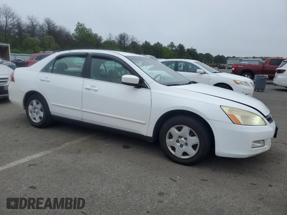 2006 Honda Accord LX with VIN 1HGCM56446A161108, listed as a Copart auction lot 58618095 with 202,573 mi miles and Clean title. Bid and sale history available at DreamBid. Image 4.