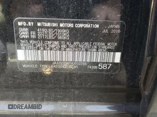 2017 Mitsubishi Lancer ES with VIN JA32V2FW7HU002266, listed as a Copart auction lot 73500354 with 87,114 mi miles and Salvage Title. Bid and sale history available at carsss.com. Image 12.