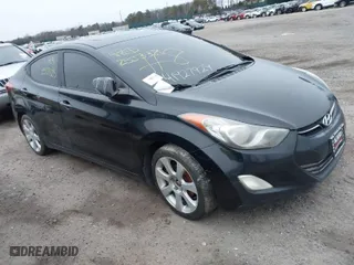 2012 Hyundai Elantra GLS with VIN KMHDH4AE4CU217877, listed as a IAAI auction lot 41927929 with 999,999 mi miles. Bid and sale history available at carsss.com. Image 1.