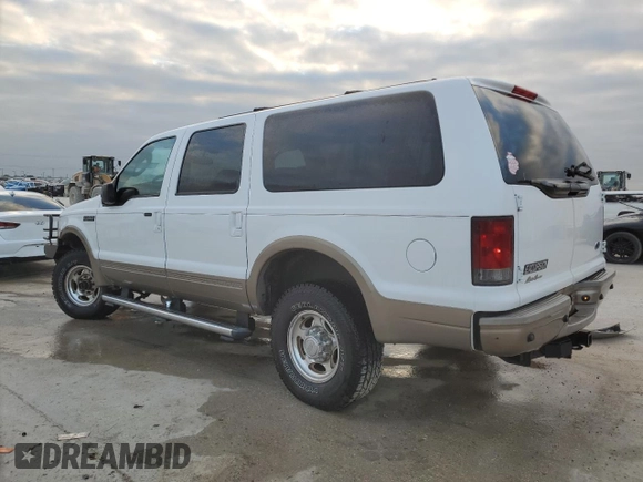 2004 Ford Excursion Eddie Bauer z VIN 1FMSU45P54EC84353, wystawiony jako Copart lot #41508425 z przebiegiem 290 224 mil mil oraz Szkoda całkowita • Salvage title. Historia ofert i sprzedaży dostępna na DreamBid. Obrazek 2.