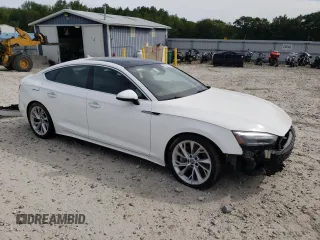 2020 Audi A5 Sportback Premium with VIN WAUANCF51LA008050, listed as a Copart auction lot 68305083 with 56,398 mi miles. Bid and sale history available at carsss.com. Image 4.
