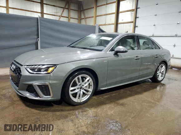 2023 Audi A4 S line Premium Plus with VIN WAUEAAF43PN020319, listed as a Copart auction lot 54389645 with 36,942 mi miles and Clean Title. Bid and sale history available at DreamBid. Image 1.