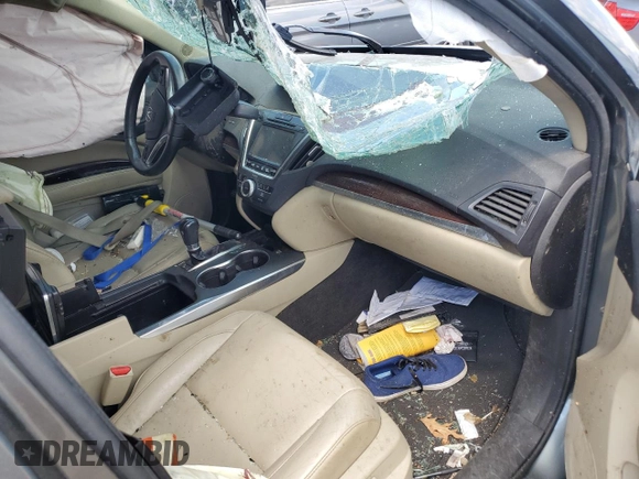 2014 Acura MDX Technology with VIN 5FRYD3H4XEB010168, listed as a Copart auction lot 63021185 with Not provided miles and Salvage title. Bid and sale history available at DreamBid. Image 8.