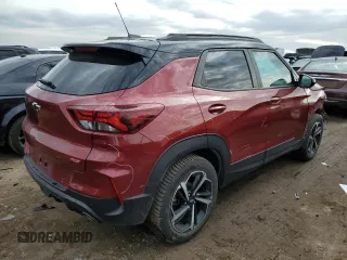 2022 Chevrolet TrailBlazer RS with VIN KL79MUSL7NB106352, listed as a Copart auction lot 50310445 with 54,566 mi miles and Salvage Title. Bid and sale history available at DreamBid. Image 3.