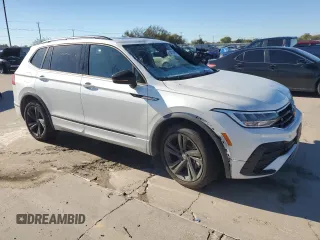 2024 Volkswagen Tiguan SE R-Line Black with VIN 3VVCB7AX1RM001262, listed as a Copart auction lot 80100514 with 13,225 mi miles and Salvage title. Bid and sale history available at DreamBid. Image 4.