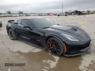 2019 Chevrolet Corvette Z06 2LZ with VIN 1G1YS2D65K5602382, listed as a Copart auction lot 51333025 with 52,787 mi miles and Salvage Title. Bid and sale history available at carsss.com. Image 4.