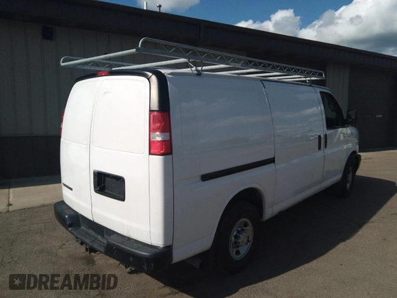 2019 Chevrolet Express Cargo with VIN 1GCWGAFPXK1368408, listed as a IAAI auction lot 42682889 with 154,668 mi miles and . Bid and sale history available at DreamBid. Image 9.