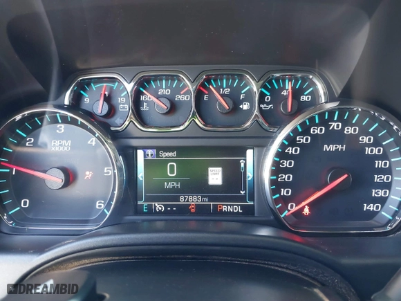 2017 Chevrolet Silverado 1500 LTZ with VIN 3GCUKSEJ1HG352553, listed as a IAAI auction lot 41852204 with 87,883 mi miles. Bid and sale history available at carsss.com. Image 7.