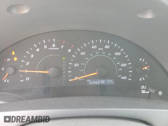 2007 Toyota Camry CE with VIN 4T1BE46K17U143886, listed as a Copart auction lot 51081805 with 50,959 mi miles and Salvage Title. Bid and sale history available at carsss.com. Image 9.