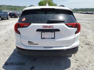 2021 GMC Terrain SLE with VIN 3GKALMEV4ML322886, listed as a Copart auction lot 56887755 with 76,846 mi miles and Salvage title. Bid and sale history available at DreamBid. Image 6.