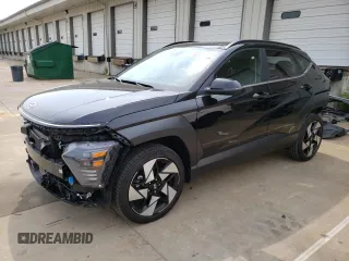 2024 Hyundai Kona Limited z VIN KM8HECA37RU121267, wystawiony jako Copart lot #59353505 z przebiegiem 11 501 mil mil oraz Szkoda całkowita • Salvage title. Historia ofert i sprzedaży dostępna na DreamBid. Obrazek 1.