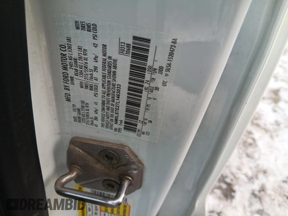2020 Ford Transit Connect XL z VIN NM0LS7E27L1463033, wystawiony jako Copart lot #52515145 z przebiegiem 169 766 mil mil oraz Czysty tytuł • Clean title. Historia ofert i sprzedaży dostępna na DreamBid. Obrazek 12.