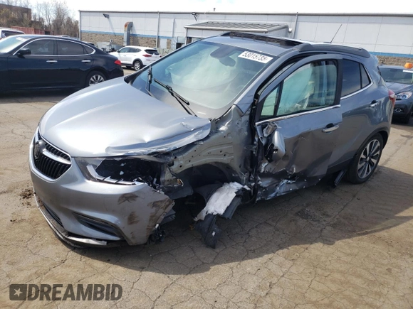 2019 Buick Encore Essence with VIN KL4CJCSM3KB783831, listed as a Copart auction lot 53015735 with 137,591 mi miles and Salvage Title. Bid and sale history available at carsss.com. Image 1.