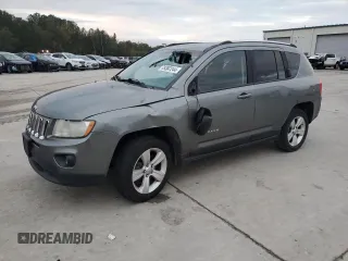 2012 Jeep Compass Sport with VIN 1C4NJDBB3CD522725, listed as a Copart auction lot 79387244 with 134,814 mi miles and Salvage Title. Bid and sale history available at carsss.com. Image 1.