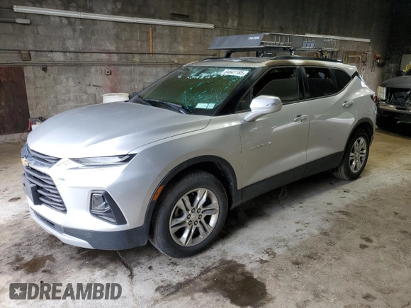 2019 Chevrolet Blazer z VIN 3GNKBGRS9KS596406, wystawiony jako Copart lot #64641185 z przebiegiem Nie podano mil oraz Szkoda całkowita • Salvage title. Historia ofert i sprzedaży dostępna na DreamBid. Obrazek 1.