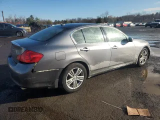 2012 Infiniti G25 x with VIN JN1DV6AR6CM861797, listed as a Copart auction lot 46932675 with 186,063 mi miles and Salvage Title. Bid and sale history available at DreamBid. Image 3.