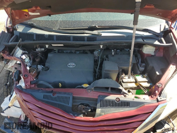 2016 Toyota Sienna LE with VIN 5TDJK3DC5GS132571, listed as a Copart auction lot 55155505 with 143,294 mi miles and Salvage Title. Bid and sale history available at carsss.com. Image 12.
