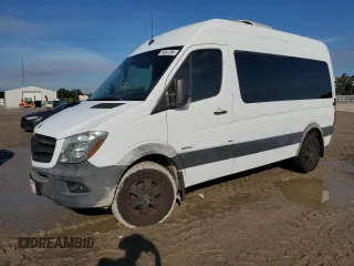 2015 Mercedes-Benz Sprinter Passenger with VIN WDZPE7CC8FP132535, listed as a Copart auction lot 74041354 with 53,192 mi miles and Salvage Title. Bid and sale history available at carsss.com. Image 1.