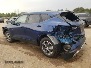 2023 Chevrolet Blazer LT with VIN 3GNKBHR4XPS101368, listed as a Copart auction lot 58520625 with 22,155 mi miles and Salvage title. Bid and sale history available at DreamBid. Image 2.