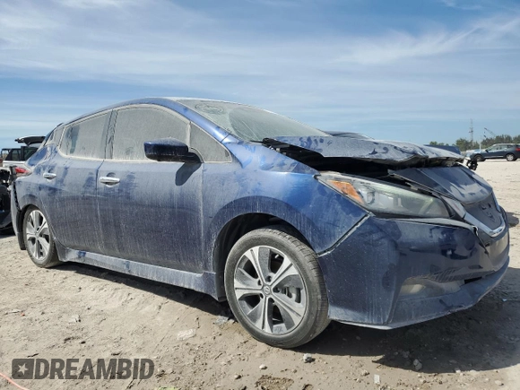 2021 Nissan LEAF SV Plus with VIN 1N4BZ1CV0MC556041, listed as a Copart auction lot 47408545 with 25,052 mi miles and Salvage title. Bid and sale history available at DreamBid. Image 4.