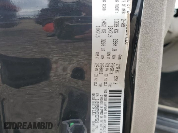2009 Jeep Grand Cherokee Limited with VIN 1J8HR58T99C537829, listed as a Copart auction lot 54052545 with 256,855 mi miles and Clean title. Bid and sale history available at DreamBid. Image 13.
