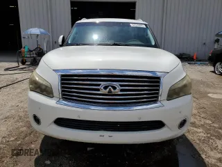 2014 Infiniti QX80 with VIN JN8AZ2NF4E9555558, listed as a Copart auction lot 54570895 with 123,433 mi miles and Salvage title. Bid and sale history available at DreamBid. Image 5.
