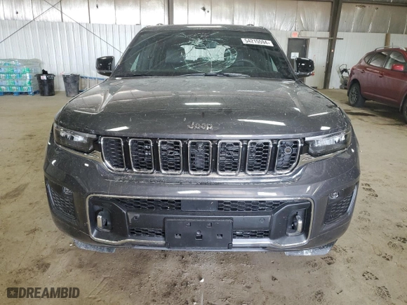 2024 Jeep Grand Cherokee Overland with VIN 1C4RJHDG9RC697450, listed as a Copart auction lot 54215594 with 3,529 mi miles and Salvage Title. Bid and sale history available at carsss.com. Image 5.