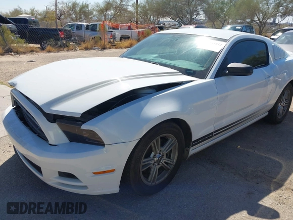 2014 Ford Mustang V6 with VIN 1ZVBP8AM0E5268865, listed as a IAAI auction lot 41884812 with 128,977 mi miles. Bid and sale history available at carsss.com. Image 6.