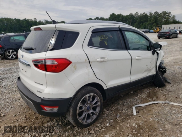2019 Ford EcoSport Titanium z VIN MAJ6S3KL1KC254384, wystawiony jako Copart lot #57174842 z przebiegiem 14 689 mil mil oraz Szkody całkowita. Historia ofert i sprzedaży dostępna na DreamBid. Obrazek 4.