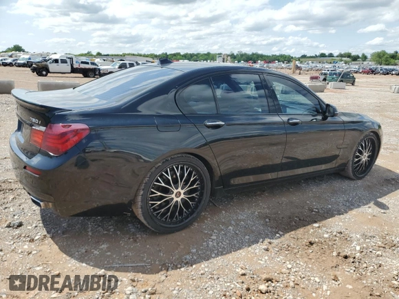 2013 BMW 7 Series 750i with VIN WBAYA8C5XDC996785, listed as a Copart auction lot 54854165 with 134,472 mi miles and Clean Title. Bid and sale history available at DreamBid. Image 3.