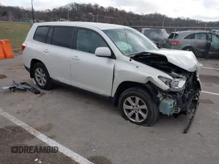 2012 Toyota Highlander with VIN 5TDBK3EH9CS105253, listed as a IAAI auction lot 41137950 with 278,295 mi miles and . Bid and sale history available at DreamBid. Image 1.