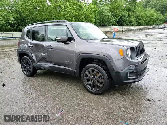 2018 Jeep Renegade Altitude with VIN ZACCJBBB6JPH79033, listed as a Copart auction lot 61898995 with 111,500 mi miles and Salvage title. Bid and sale history available at DreamBid. Image 14.