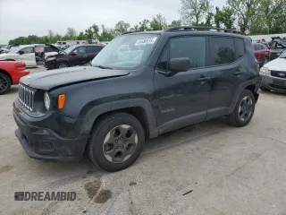 2017 Jeep Renegade Sport z VIN ZACCJAAB6HPF81011, wystawiony jako Copart lot #55580935 z przebiegiem 150 743 mil mil oraz Szkoda całkowita • Salvage title. Historia ofert i sprzedaży dostępna na DreamBid. Obrazek 1.