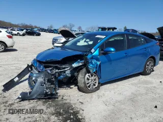 2022 Toyota Prius LE with VIN JTDL9MFU8N3034049, listed as a Copart auction lot 54175335 with 36,900 mi miles and Salvage title. Bid and sale history available at DreamBid. Image 1.
