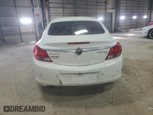 2011 Buick Regal CXL RL5 with VIN W04GT5GC4B1013425, listed as a Copart auction lot 81130654 with 134,166 mi miles and Salvage Title. Bid and sale history available at DreamBid. Image 6.