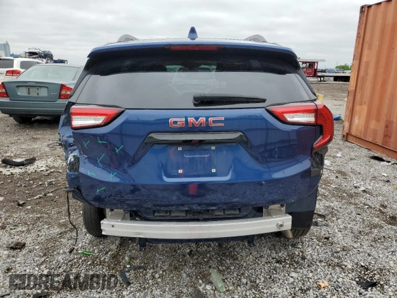 2022 GMC Terrain SLE with VIN 3GKALMEV1NL203016, listed as a Copart auction lot 57675265 with 57,471 mi miles and Salvage title. Bid and sale history available at DreamBid. Image 6.