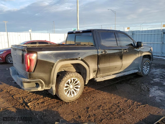 2019 GMC Sierra 1500 AT4 with VIN 1GTP9EED1KZ132969, listed as a Copart auction lot 46325645 with 109,833 mi miles and Salvage Title. Bid and sale history available at carsss.com. Image 3.