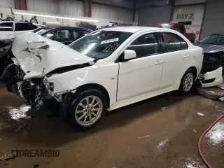 2010 Mitsubishi Lancer ES with VIN JA32U2FU4AU011143, listed as a Copart auction lot 47876765 with 161,248 mi miles and Salvage Title. Bid and sale history available at carsss.com. Image 1.