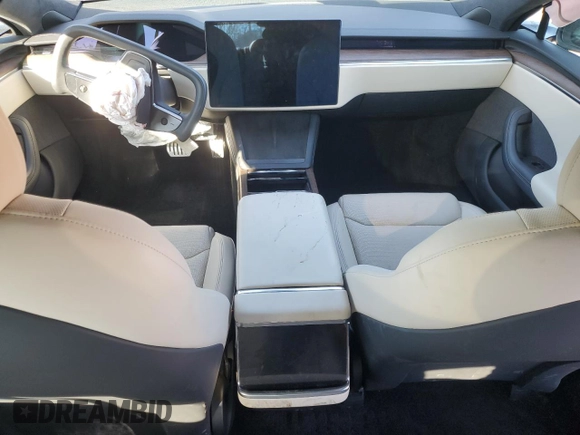 2022 Tesla Model S with VIN 5YJSA1E59NF460010, listed as a Copart auction lot 42797455 with Not provided miles and Salvage title. Bid and sale history available at DreamBid. Image 8.