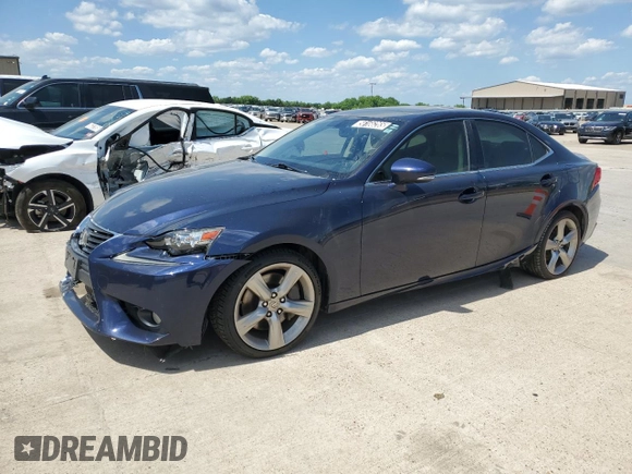2014 Lexus IS 350 z VIN JTHBE1D24E5013032, wystawiony jako Copart lot #56166265 z przebiegiem 121 304 mil mil oraz Czysty tytuł • Clean title. Historia ofert i sprzedaży dostępna na DreamBid. Obrazek 1.