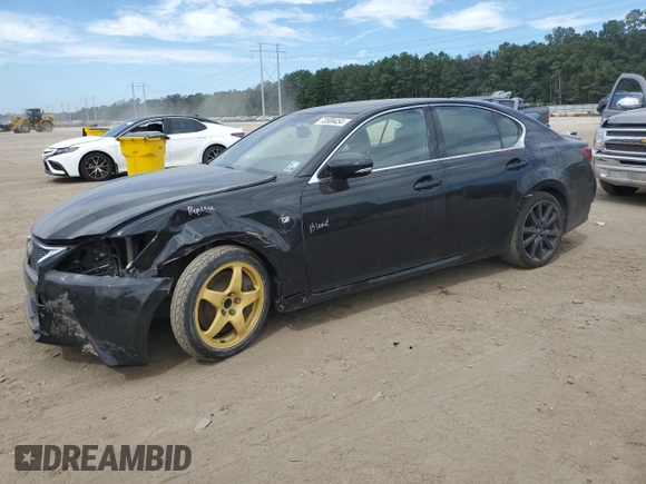 2015 Lexus GS 350 with VIN JTHBE1BL2FA007010, listed as a Copart auction lot 73589454 with 106,317 mi miles and Salvage Title. Bid and sale history available at carsss.com. Image 1.