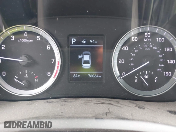 2019 Hyundai Sonata SE with VIN 5NPE24AF3KH756938, listed as a IAAI auction lot 41820296 with 76,064 mi miles and . Bid and sale history available at carsss.com. Image 7.
