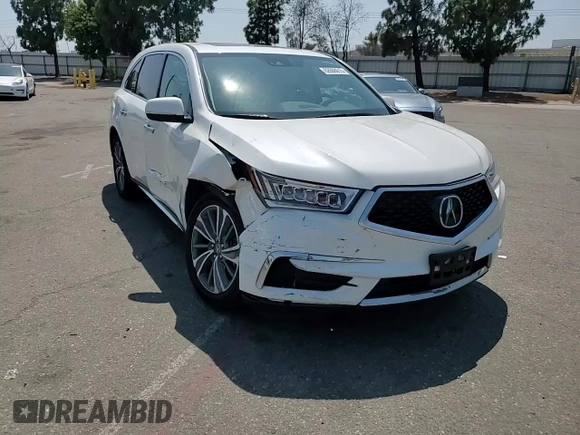 2018 Acura MDX Technology with VIN 5J8YD4H50JL015632, listed as a Copart auction lot 62608615 with 52,999 mi miles and Salvage title. Bid and sale history available at DreamBid. Image 14.