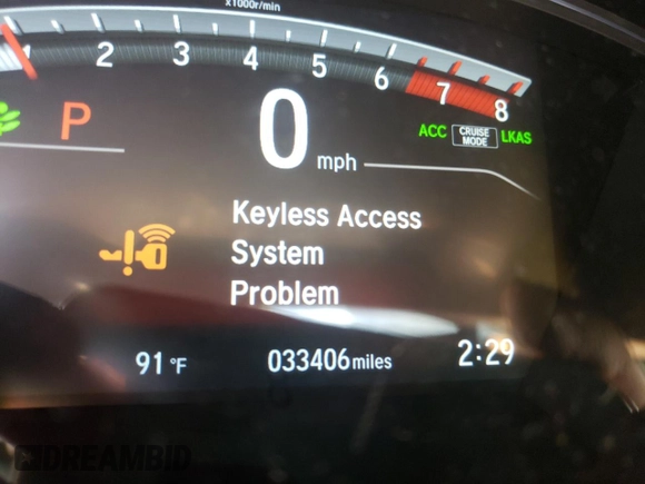 2018 Honda CR-V EX-L with VIN 7FARW2H8XJE031596, listed as a Copart auction lot 59059272 with 33,406 mi miles. Bid and sale history available at carsss.com. Image 8.