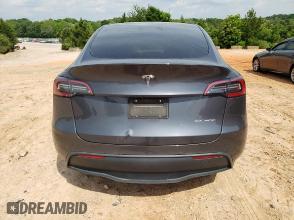 2021 Tesla Model Y Long Range z VIN 5YJYGDEE0MF263137, wystawiony jako Copart lot #57295705 z przebiegiem 63 627 mil mil oraz Szkoda całkowita • Salvage title. Historia ofert i sprzedaży dostępna na DreamBid. Obrazek 6.